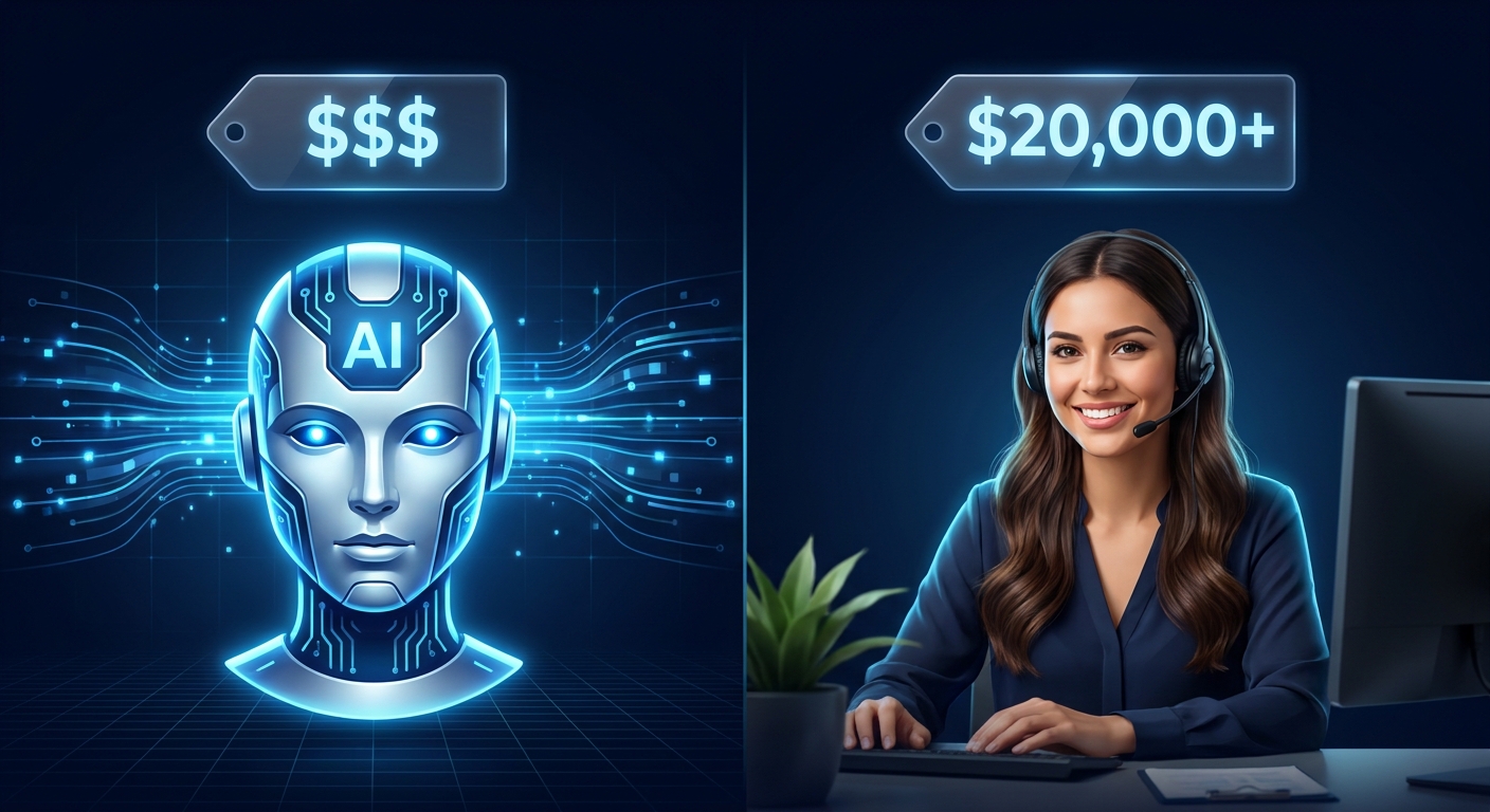 AI Answering Service vs Live Receptionist Cost