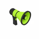 Isometric megaphone icon